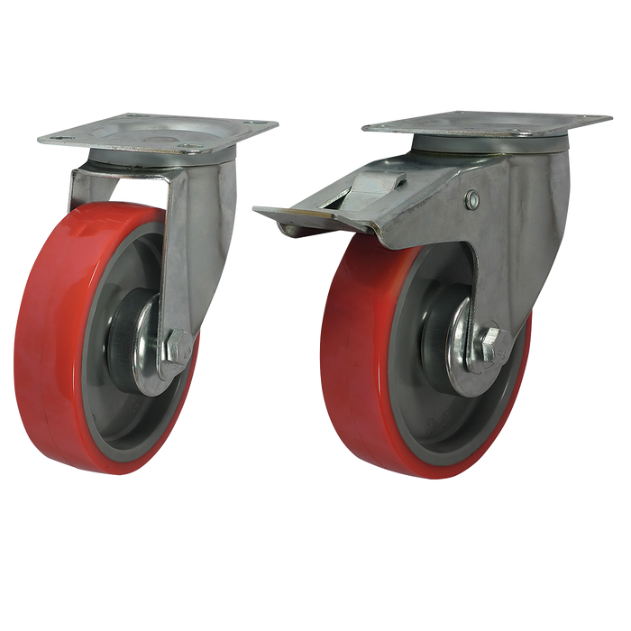 Red Poly Tyre 100Mm Swv 150Kg