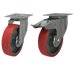 Red Poly Tyre 100Mm Swv 150Kg