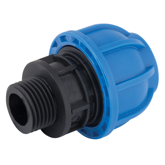 50Mm X 1.1/2" Male Plastic Straightaight Con
