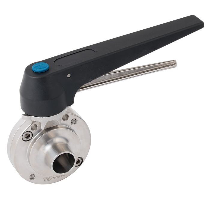 1" Weld End Sanitary Butterfly Valve