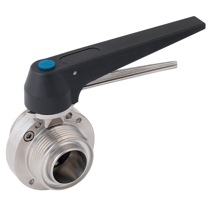 1.1/2" Rjt Male Sanitary Butterfly Valve
