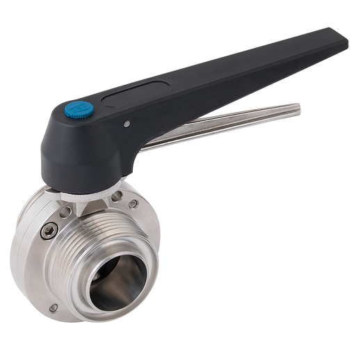 1" Rjt Male Sanitary Butterfly Valve