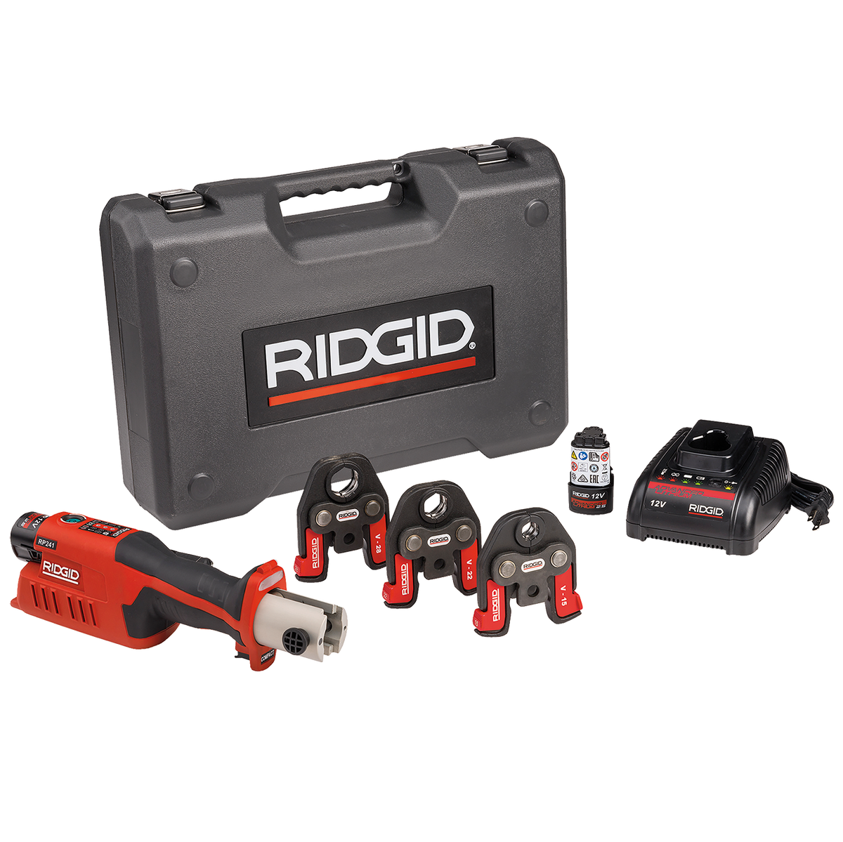 RIDGID RP241 Kit c/w V15-2-28 Jaws 59158