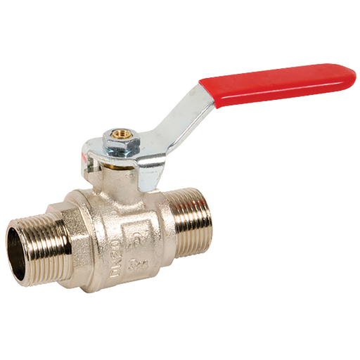 1/2" Bspp Brass Ball Valve Redleverhandle