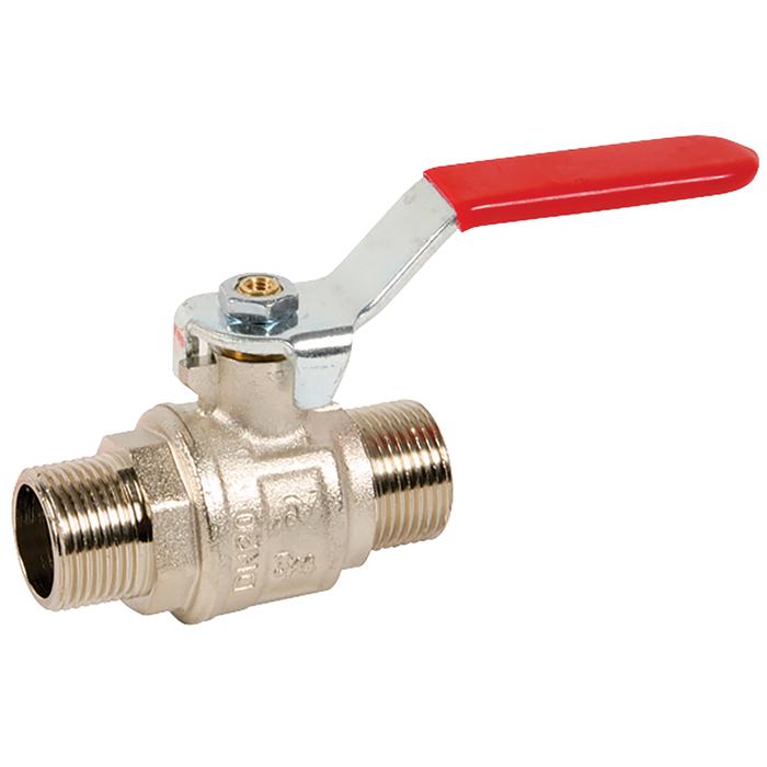 1" Bspp Brass Ball Valve Redleverhandle