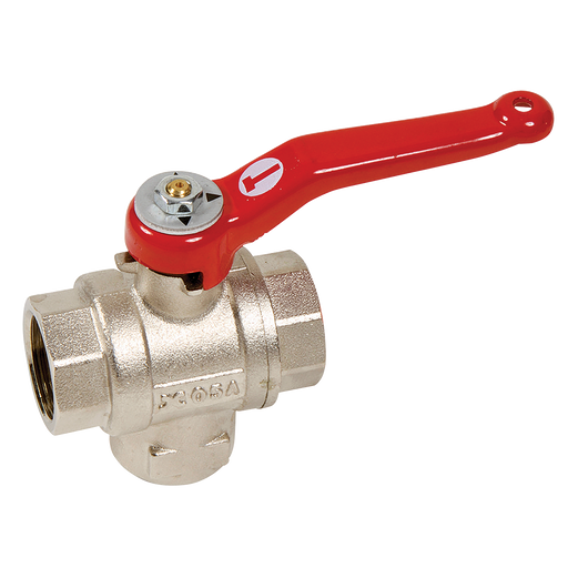 3/4" Bsp Fem 3 Way L Port Bot Ent B/V