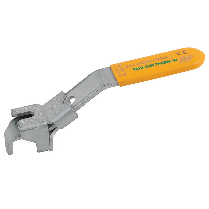 1.1/4"-2" Ball Valves Lockable Handle Yellow