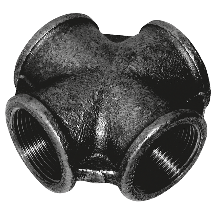 1/4" Bspt Fem Equal Cross Blk (180)