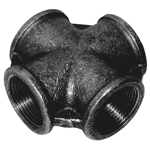 1" Bspt Fem Equal Cross Blk (180)