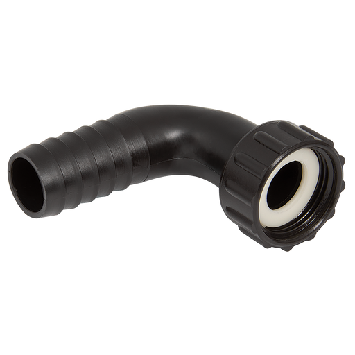 1/2" Bspp Female X 12Mm Od Female Bspp Elbow, Nut Liner & Seal X Barb Od Threaded Stud