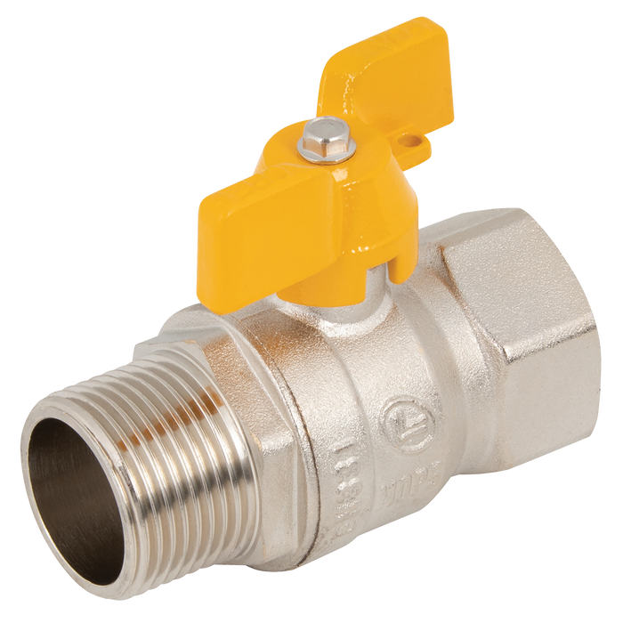 3/4"Bsp Brass Ball Valve Gas App Butterfly Handle