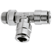 8Mm Od X 1/4 Bsp O-Ring Swivel Run Tee