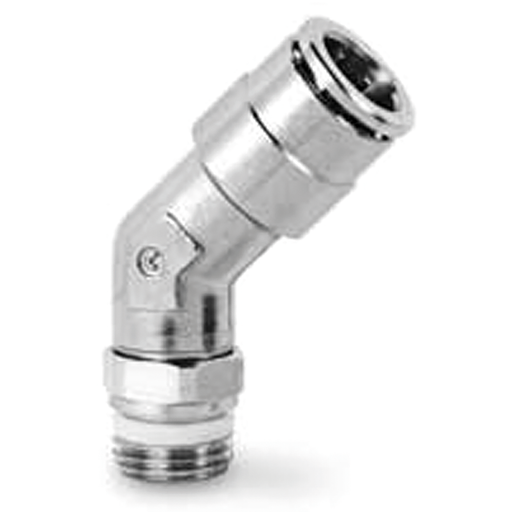 Push Fitt Swivel 45¬∞ Elbow 10Mm Tube 1/4