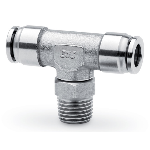 Swivel Branch Tee 12Mm Tube 3/8 St/St