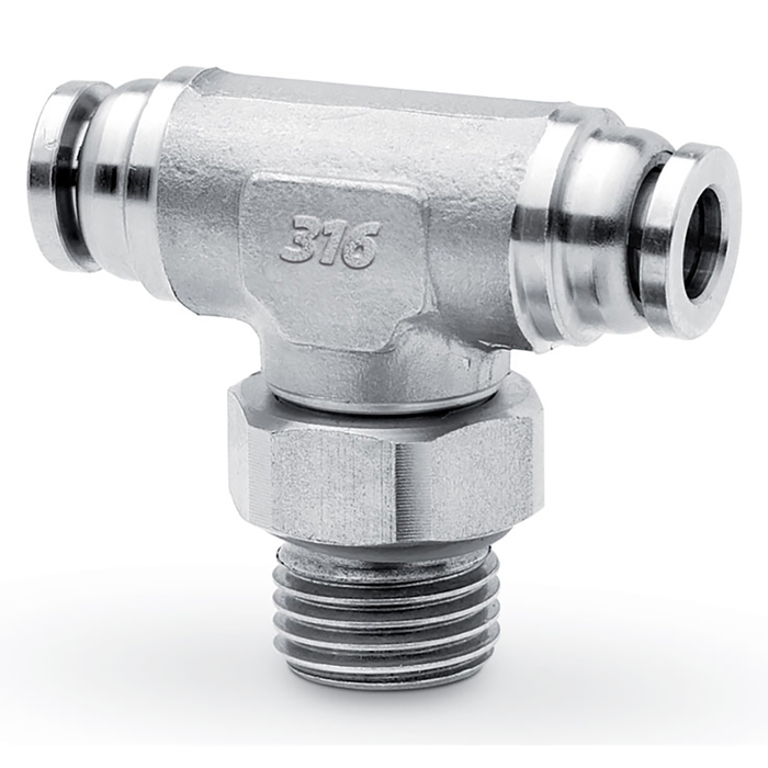 Swivel Branch Tee 10Mm Tube 1/4 St/St