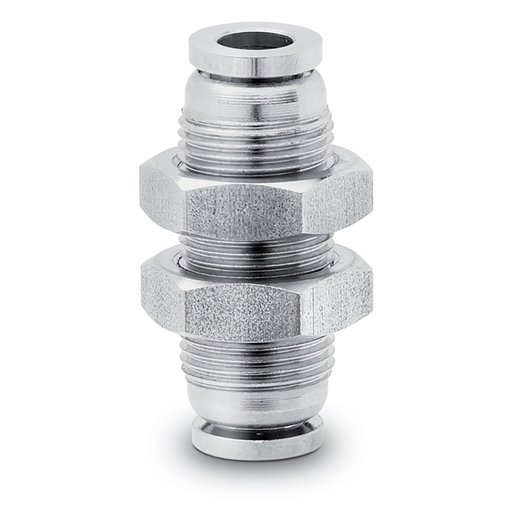 Push In Bulkhead Conn 10Mm Tube St/St