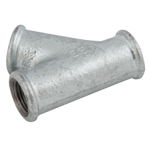 1.1/2" Equal Female Tee 45 Bspp Galvanised