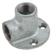 3/4" Fem Bspp Equal Bracket Elbow Galvanised