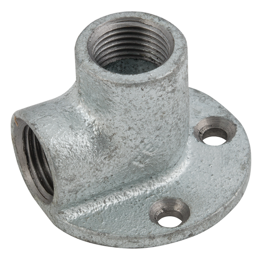 1/2" Fem Bspp Equal Bracket Elbow Galvanised