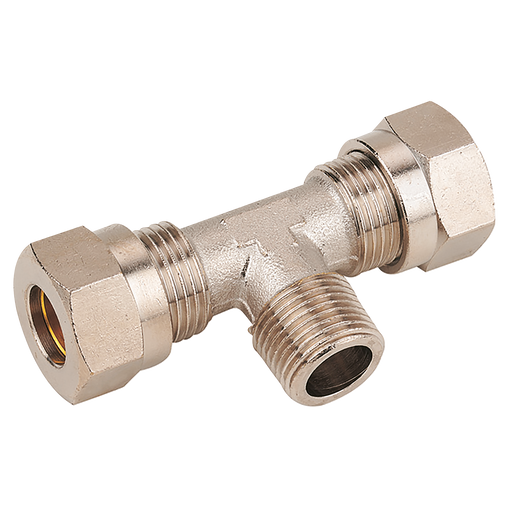 1/2" Bspt Male X 18Mm Od Male Stud Branch Tee