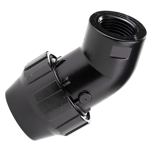 1/2" Bsppf X 25Mm Tube Ql 45¬∞ Elbow Alum