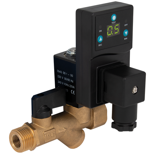 1/2" Br Digital Straightain 24V Ac Auto Drain