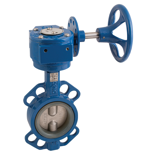 4" Wafer B/Fly Valve Ci/Ss/Sil Gear