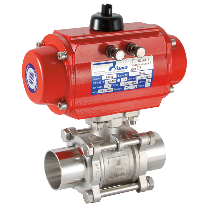 4"Odbw Ss 3Pc Sanitary Bv