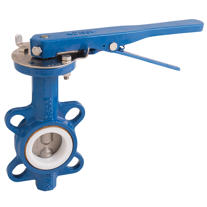 5" Wafer Bfly Vlve Ci/Ss/Ptfe+Silicone