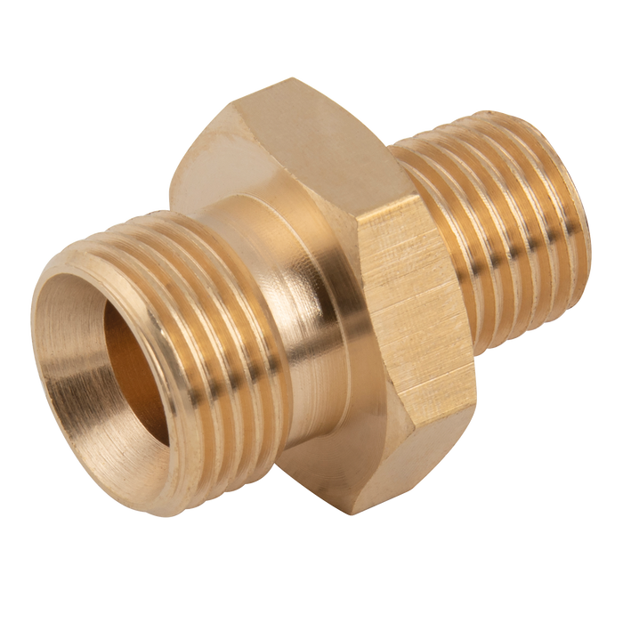 3/8" Bspp Male X 1/4" Bspt Male Unequal Adaptor