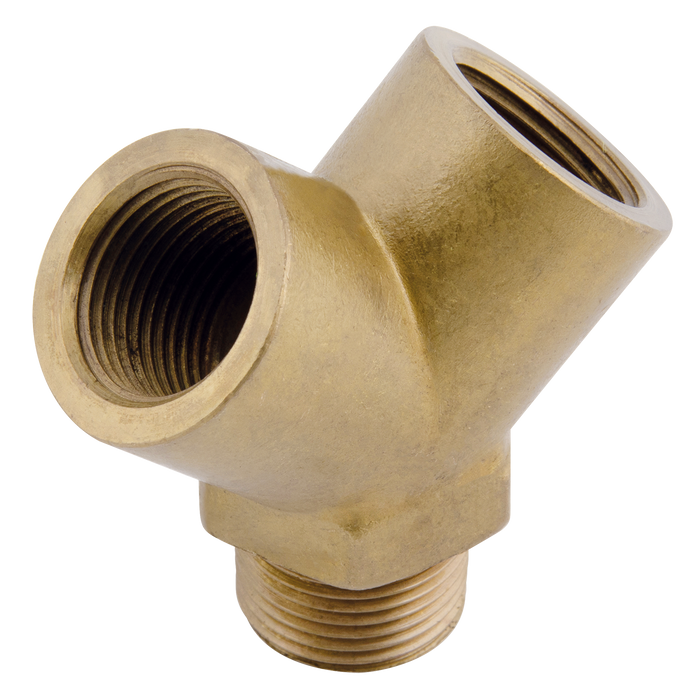 3/8" Bspp Female X 3/8" Bspt Male Equal Y Branch Outlet