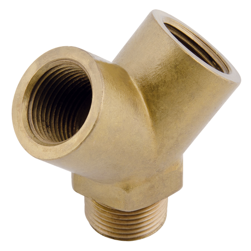 1/4" Bspp Female X 1/4" Bspt Male Equal Y Branch Outlet