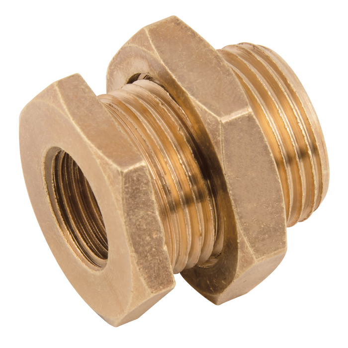 M28 X 1.5 Metric Male X 1/2" Bspp Female Double Nipple