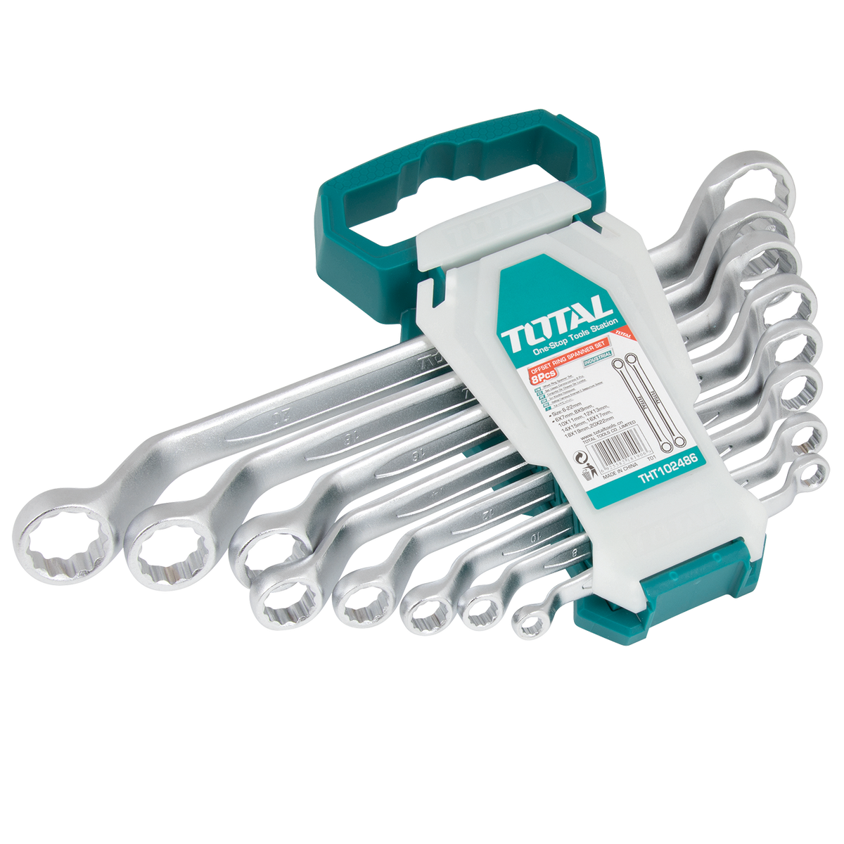 Total Tools THT102486 Offset Ring Spanner Set 2 Sizes 6 22mm