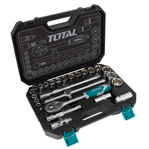 1/2" Drive Socket Set, 25 Pieces