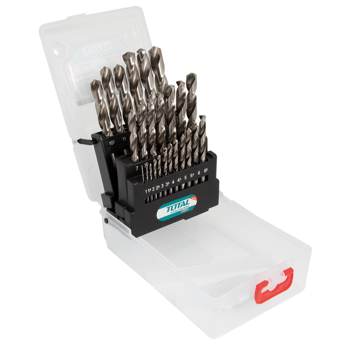 Hss M2 Drill Bit Set, 25 Pieces
