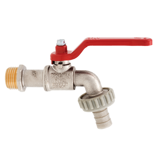 1/2" Bspp X Hosetail Bibcock Valve