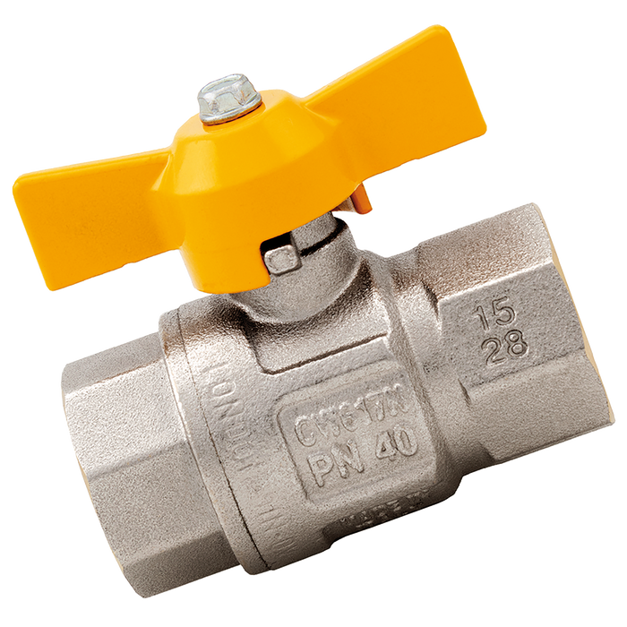 3/8" Bsppm X 3/8" Bsppf Brass Ball Valve Compact