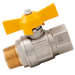 1/4" Bsptm X 1/4" Bsppf Brass Ball Valve Compact