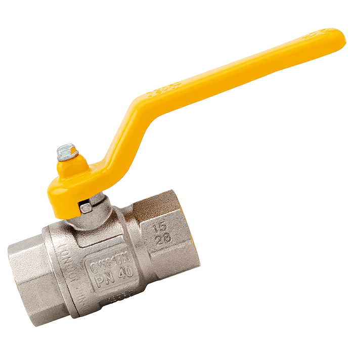 1" Bspp Brass Ball Valve Lever Handle Ni Plated