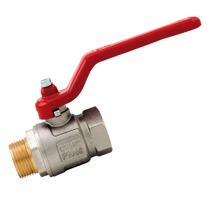 3/4" Bspp Brass Ball Valve Lever Handle Ni Plated