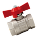 3/4" Brass Ball Valve Wing Handle Ni Plated