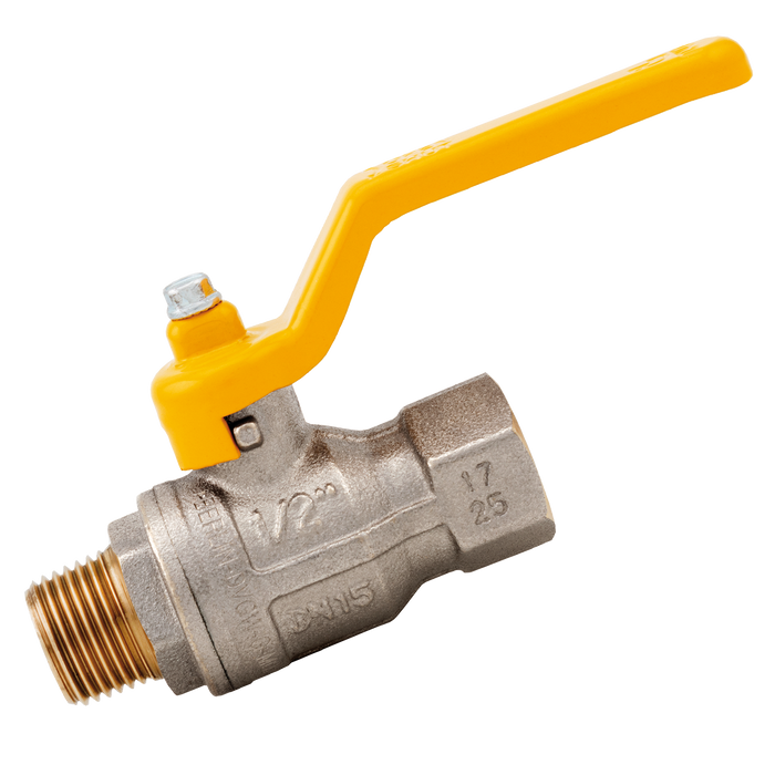3/4" Bspt Brass Ball Valve Lever Handle Ni Plated