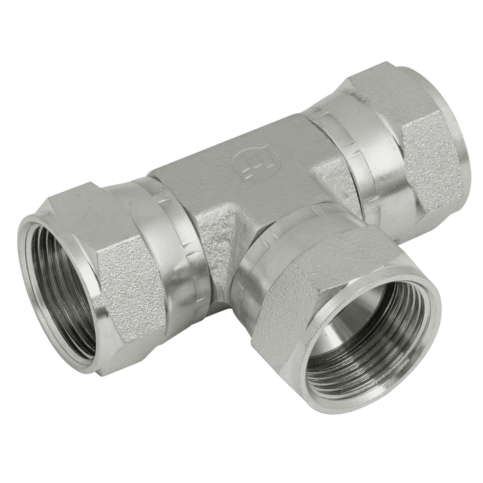 "1.1/16"" Jic Swivel Female Tee Steel"