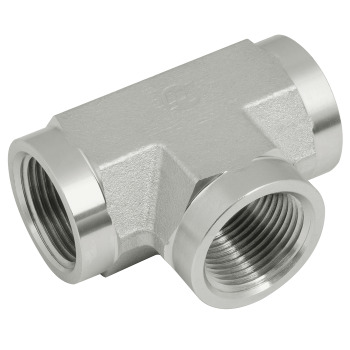 "1/4"" Nptf Female Fixed Equal Tee Steel"