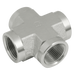 "1/4"" Bspp Equal Fem Cross Steel"
