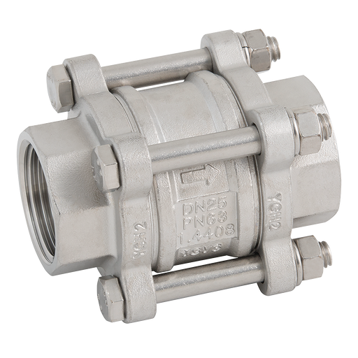 "1"" Bsp St/St 3Pce Spring Check Valve"
