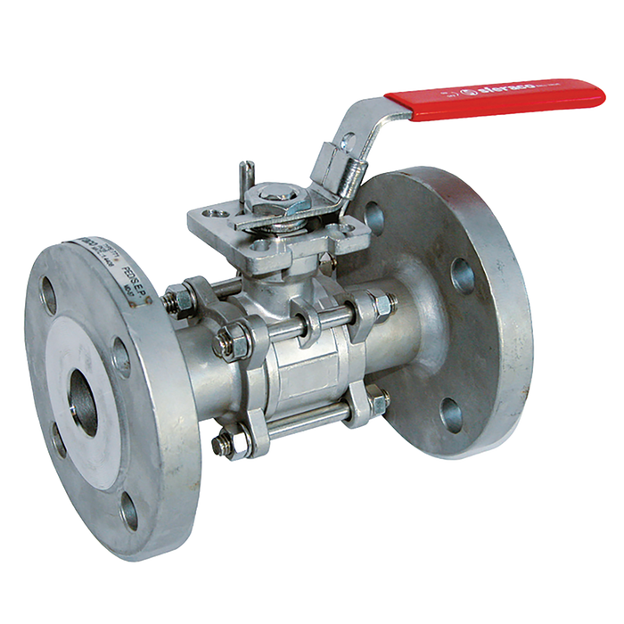 3" Pn40 3Pc Flanged Fsas Fbbv Dm Lvr