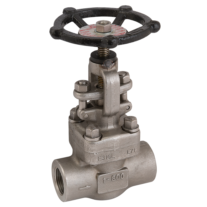 "1/2"" Npt 800 Glbe Vlv H/Wheel Op 316L Ss"