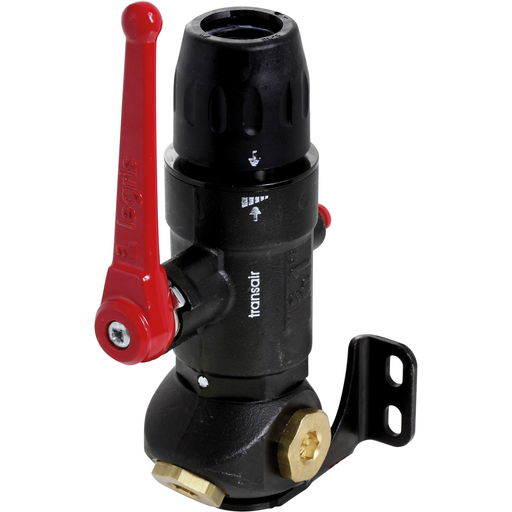 Wall Bracket With Ball Valve 3 Port 45 25Mm Tube & 3 X 1/2" Bspp Female Outlet